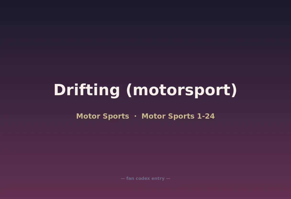Drifting (motorsport)
